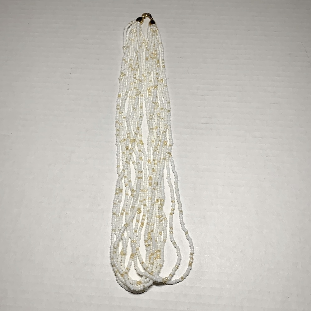Vintage 7 strand beaded necklace